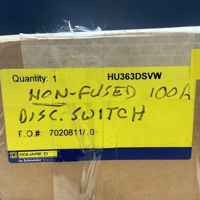 NEW Schneider Electric HU363DSVW