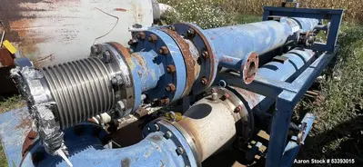 Used – Aurora Industrial Machining Horizontal Shell & Tube Heat Exchanger – 150 PSI, Carbon Steel