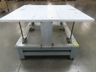1" Aluminum Top  Steel Base Work Bench Table 43"x45" x 18-30"Adjustable Height