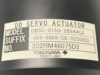 Used YOKOGAWA DB5C-015G-2B9A4G2-005-6869/CE Rotary Actuators Michigan US | Ideal Machinery #688524
