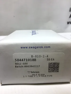 Swagelok S04471018B-B-810-2-4 Brass Elbow Fitting 1/2″ Tube x 1/4″ Male Pipe-10
