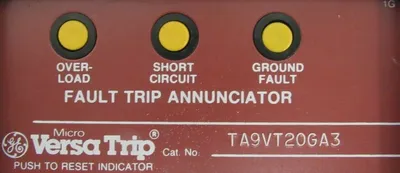 USED GENERAL ELECTRIC TA9VT20GA3 MICRO VERSA TRIP ANNUNCIATOR