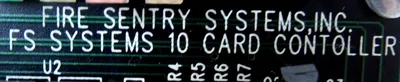 USED FIRE SENTRY SYSTEMS 2203-CCA CARD CONTROLLER 2203CCA