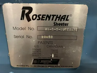 USED ROSENTHAL WAS-5-UBZEA-24