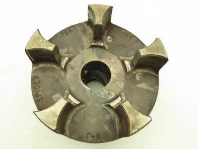 Spidex Lovejoy 75A Steel Curved Jaw Coupling Hub 1-1/2" Bore 3/8" Keyway