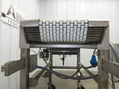 Hosokawa FA420KST 29"x 51"L Food Process Spreader Fanning Conveyor 3PH Adj Speed