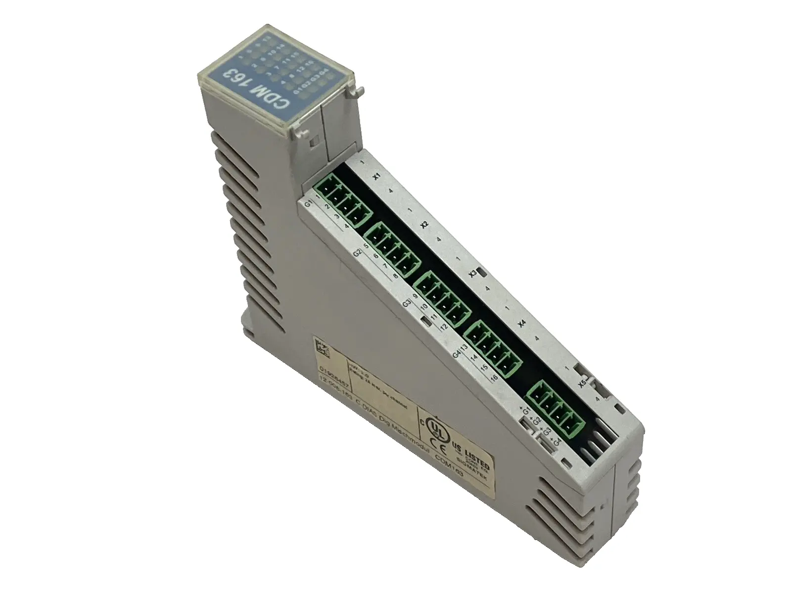 Used Sigmatek CDM 163 Digital I/O Module 24VDC 2A PLC MISSING COVER PLC Processors Michigan US | Maverick Industrial Sales #1398895