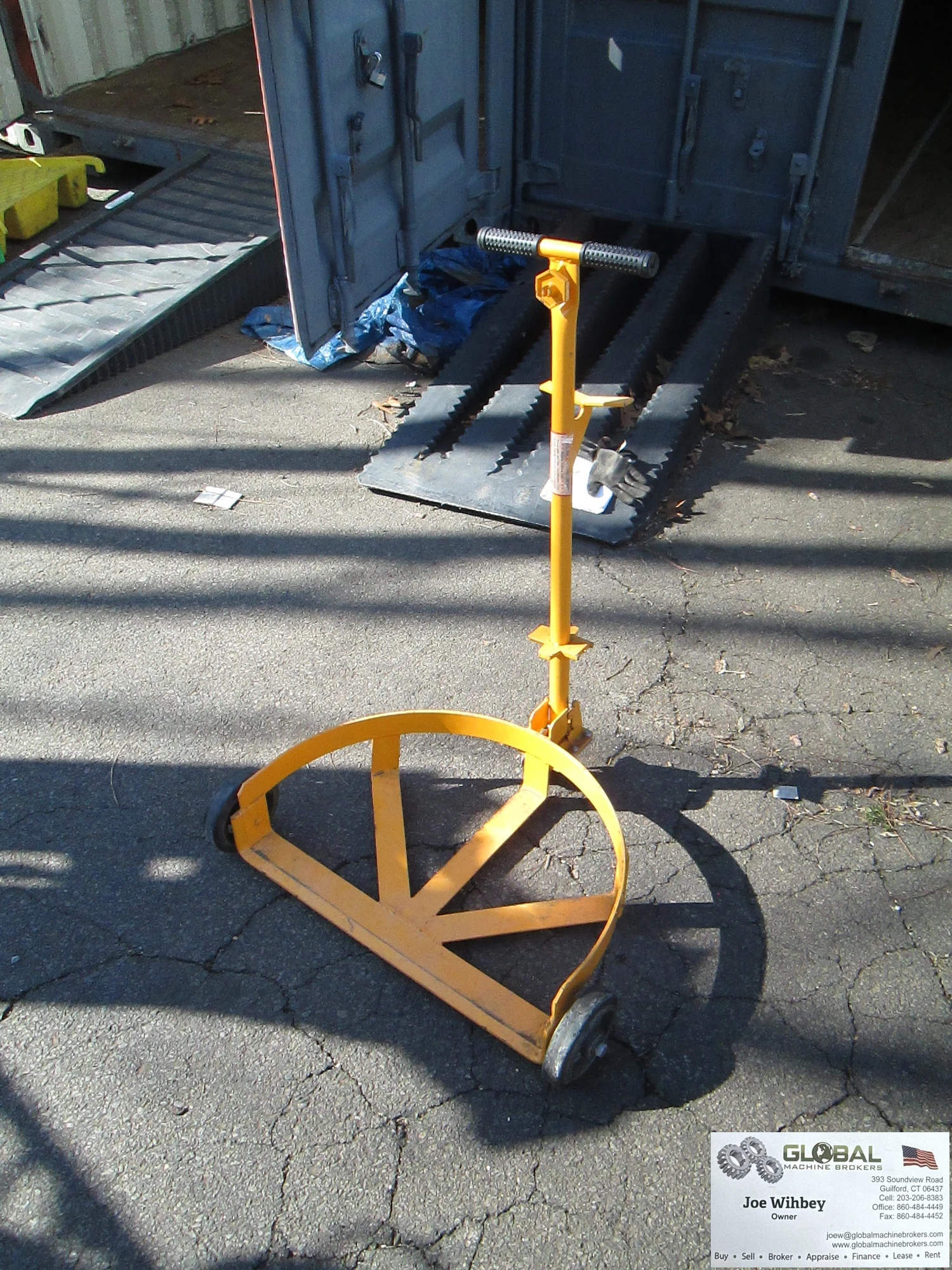 Vestil Low-Profile Drum Caddy 24" x 16" 1000lbs cap.