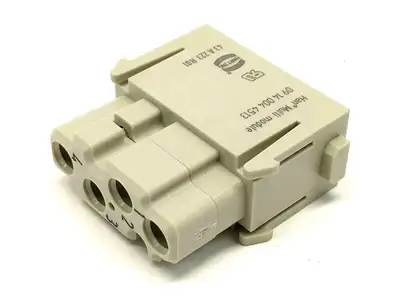 09 14 004 4513,09140044513 | Harting 09140044513 Han Multi Module 4-Contact Female Connector Insert LOT OF 2 - New – Open Box