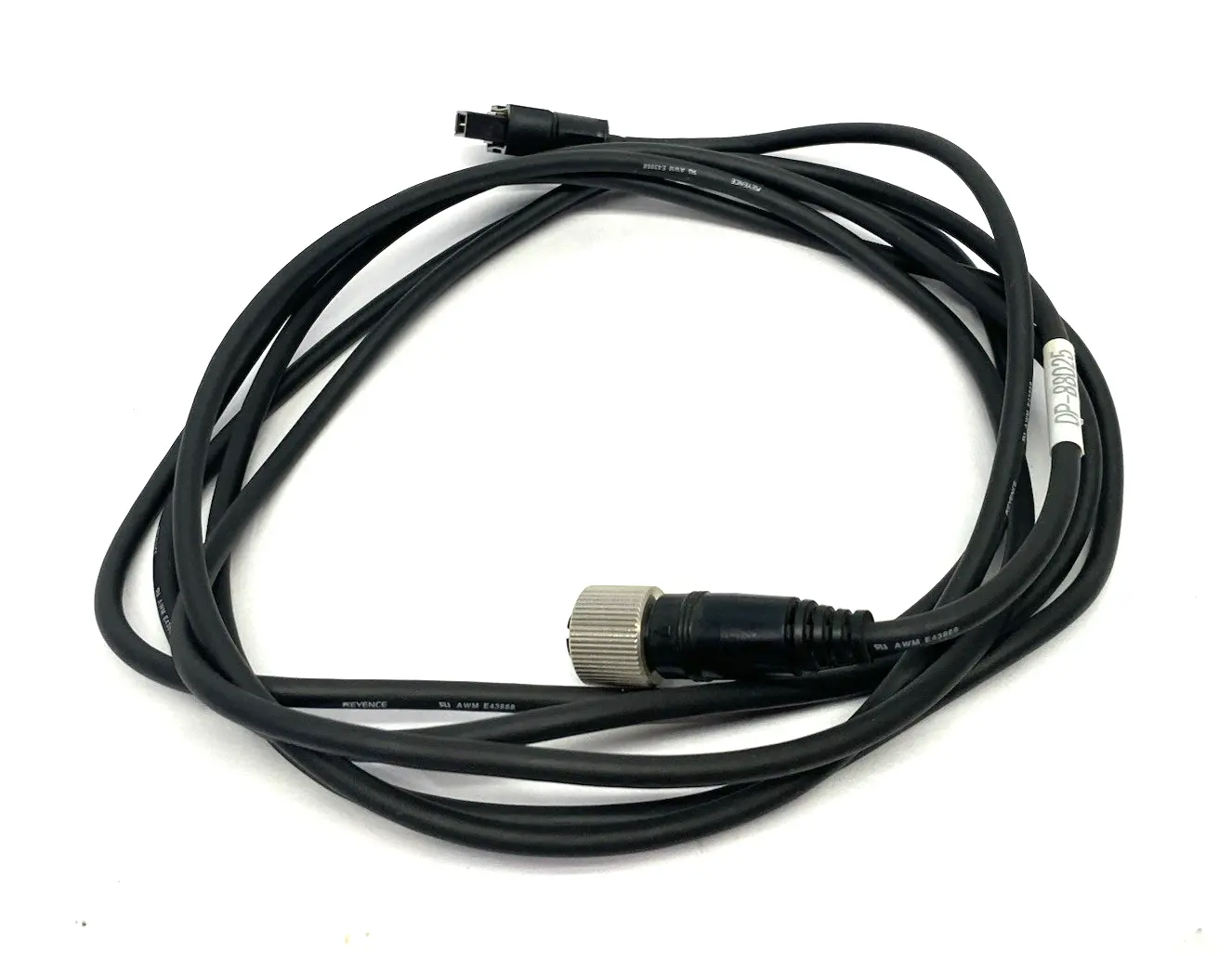 USED KEYENCE SENSOR-TO-CONTROLLER CABLE FOR 4-PIN M12 CONNECTOR TYPE