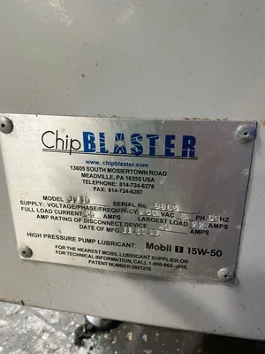 Used 2007 CHIP BLASTER JY10 Chemical & Process Equipment Ohio US | HGR 24 #1144844
