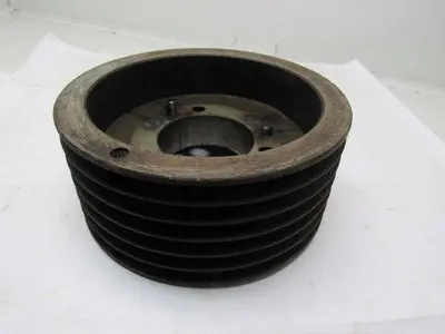 6 Groove 5L B Belt Tapered Bushing Pulley Sheave 10-1/4" OD X 4-1/2" Wide