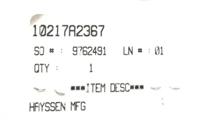 NEW HAYSSEN 10217A2367 REPAIR KIT