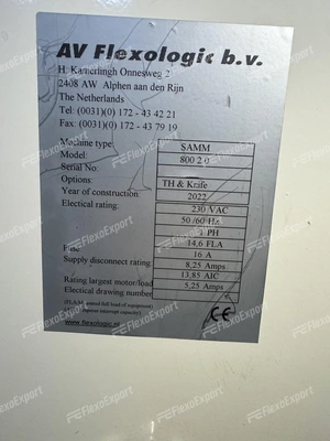 Used AV FLEXOLOGIC SAMM 2.0 800 Plate mounters Connecticut US | FlexoExport #1490238