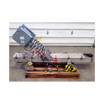 Used 12" W x 81" L Carrier Vibrating Stainless Steel Pan Feeder FC1260S1