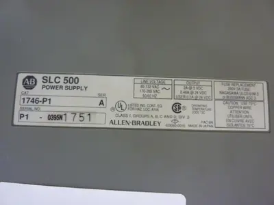 USED ALLEN BRADLEY 1746-P1 SER A / 1746-A13 SER B