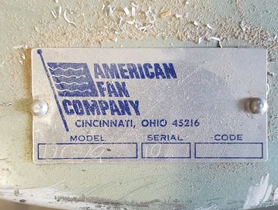 Union Carbide American Fan Dust Collector