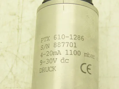 Druck PTX 610-1286 Pressure Transmitter 4-20mA 9-30VDC