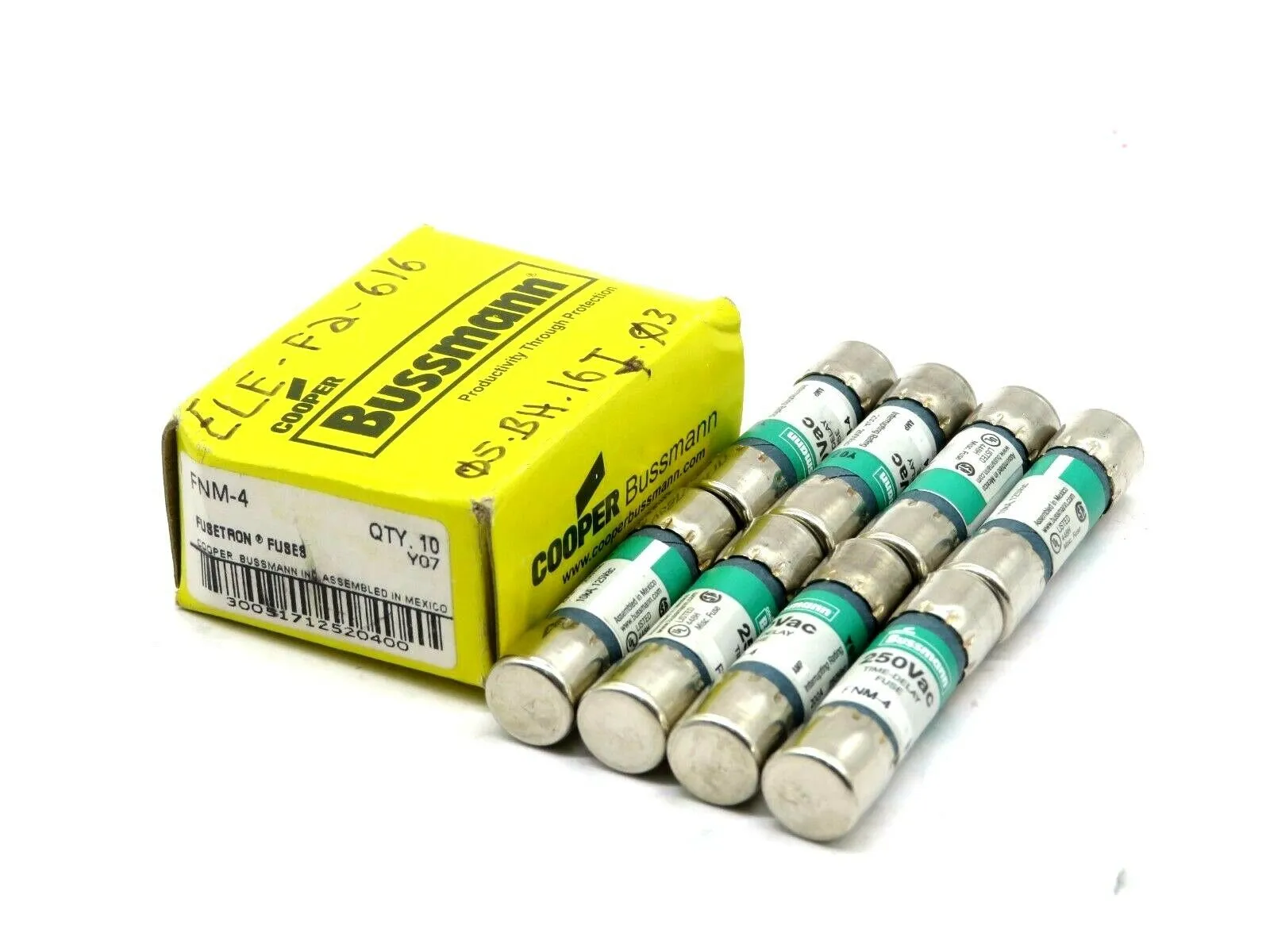 8 NEW BUSSMANN FNM-4 FUSES FNM4