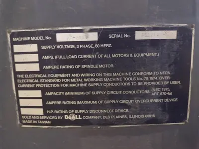 2 HP DOALL MODEL @PM-200V RAM TYPE VERTICAL MILL WITH POWER FEED & DRO: STOCK #22880