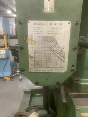 Used 1983 BRUDERER BSTA60II High Speed Production Presses New Jersey US | National Machinery Exchange #1498897
