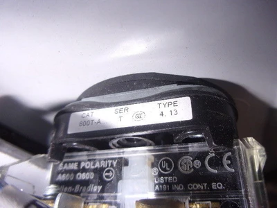 USED Allen-Bradley 800T-A & Enclosure