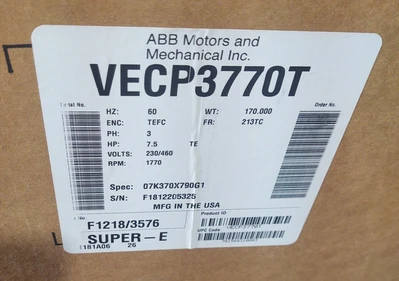 NEW Baldor VECP3770T