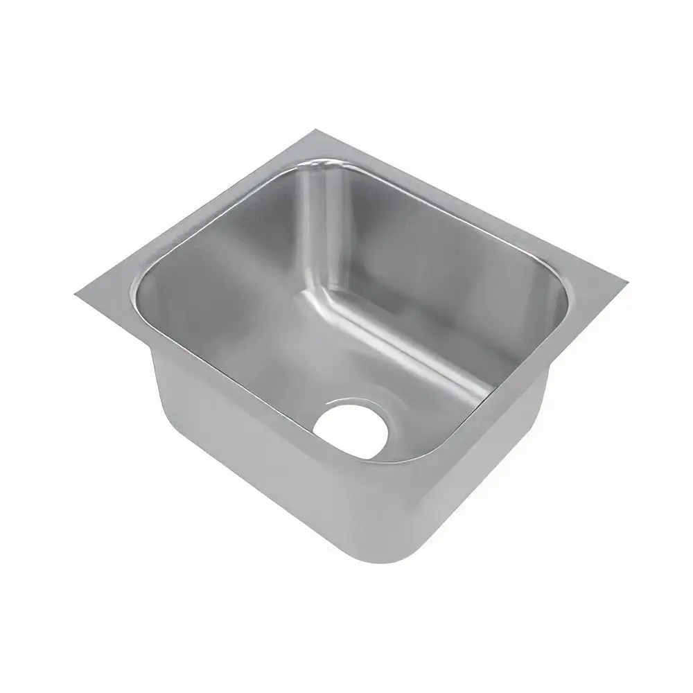 Advance Tabco CO1014A10RE Weld" Sink Bowl for Under Mount, 10x14x10", 18-ga 304-Stainless