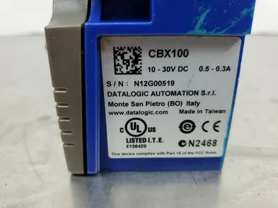 Datalogic CBX100 Connection Box 10-30VDC 3D-20