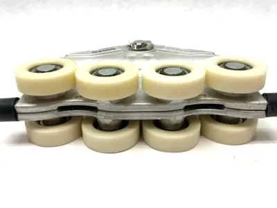USED EEPOS ALUMINUM GAB TROLLEY HINGE ROLLER AL 600/600 600KG CAPACITY