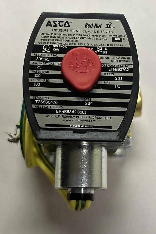 New | in-Stock ASCO EFHB8342G001 Solenoid Valves | Surplus Asset Holdings #1218201