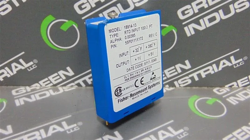 Fisher Rosemount 18914-13 RTD Input Relay 55P0111X172 Rev. C Used