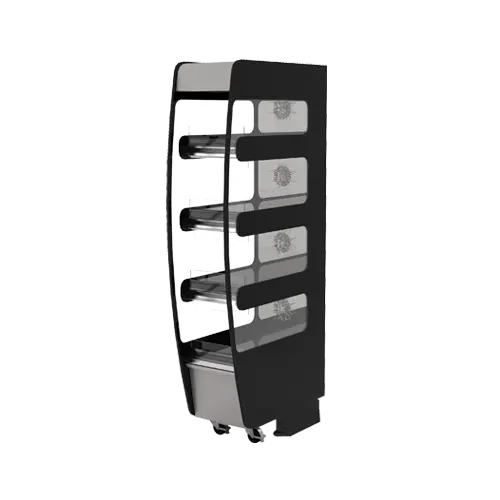 Flexeserve 14" Self Service Floor Model Heated Display Case - (4) Shelves, 208v (4T-400C)