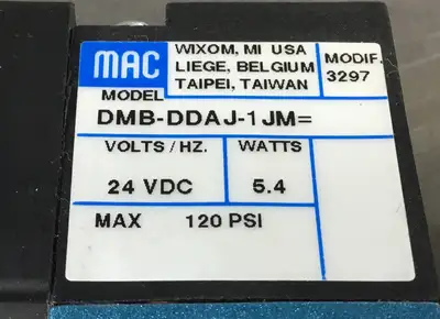 USED MAC VALVES INC 411A-B0A-DM-DDAJ-1JM