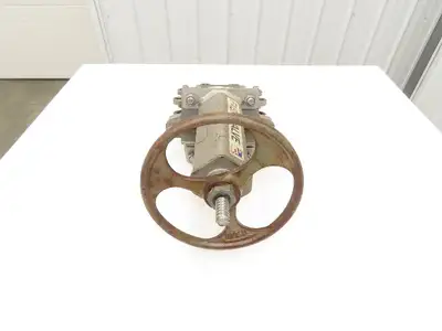 ITT Fabri-Valve C37S316 6" Stainless Knife Gate Valve Rising Stem Metal Seat 150