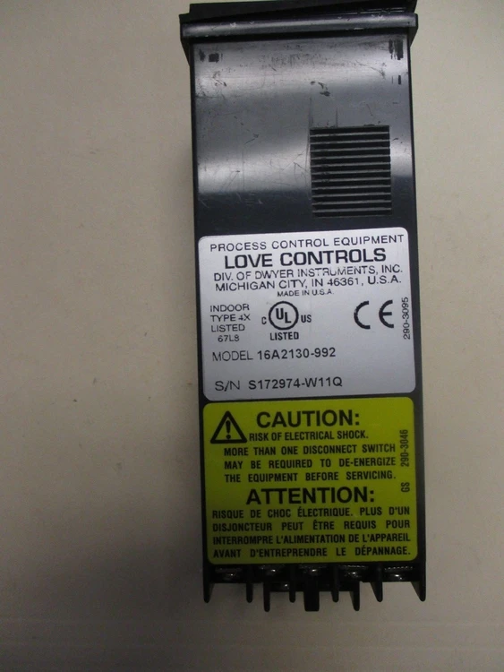 Used Love Control Love Controls 16A3153-992/16A2130-992 Used Temp Control Housing PLC Processors Arizona US | ASSET CONVERSION SPECIALISTS, INC. #310963