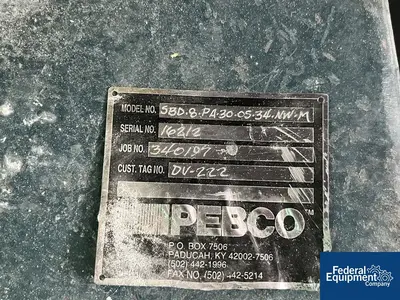 USED Pebco 8" Pebco Single Blade Diverter Valve, C/S