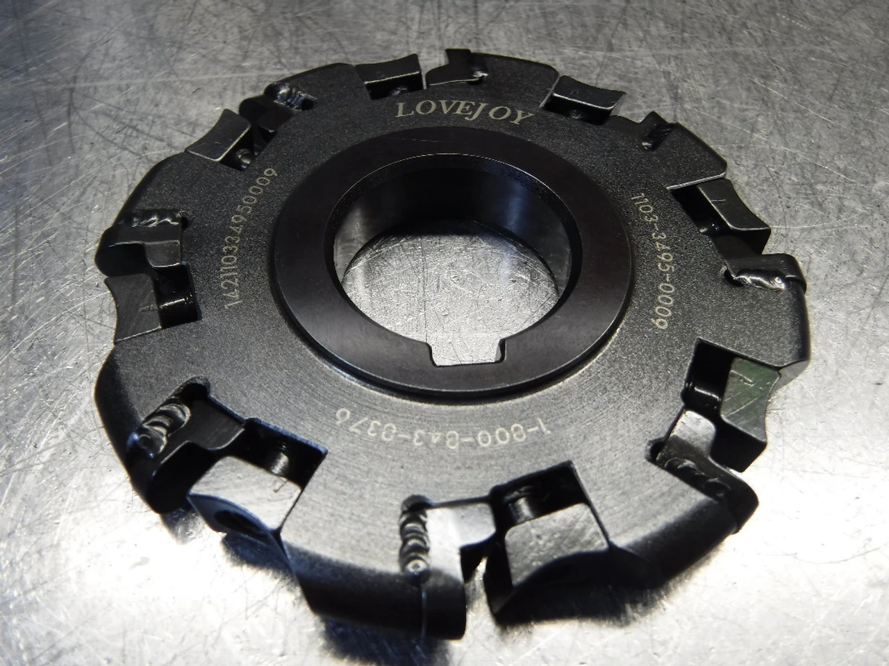 Lovejoy 4" Indexable Slot Milling Cutter 1.25" Arbor 1103-3495-0009 (LOC1188A)