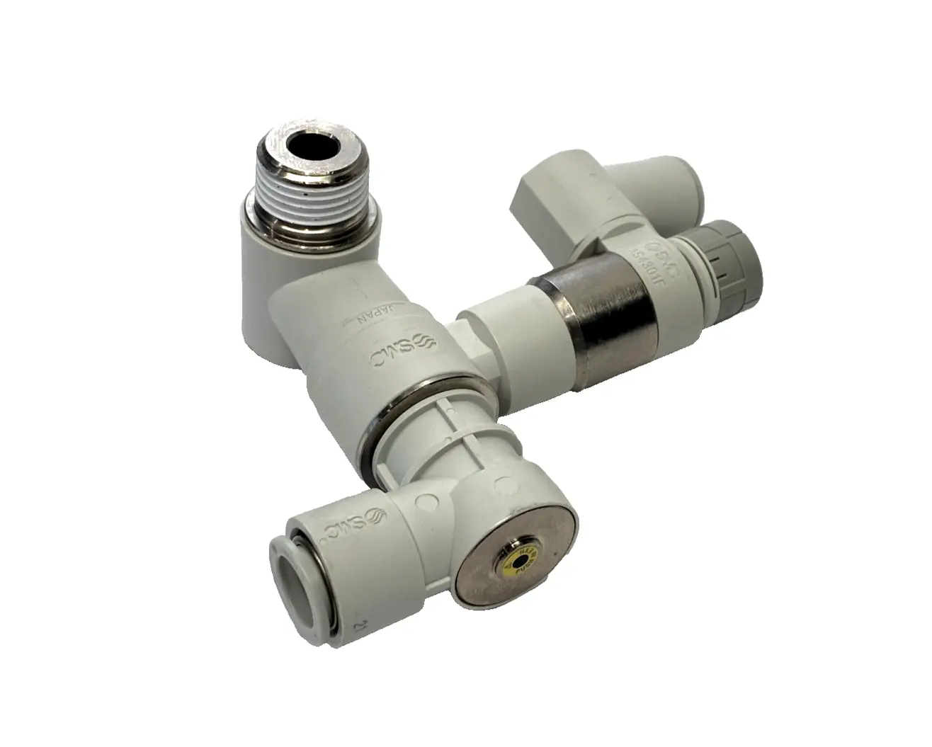 ASP-SUB12E-N04S | SMC  Speed Controller w/ Pilot Check Valve, 1/2" NPT 12mm - New – Open box
