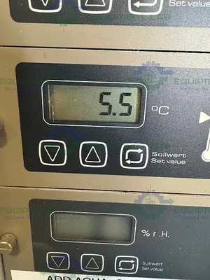 USED KUHNER ISK-1-W REFRIGERATED INCUBATOR SHAKER W/ HUMIDITY 15C BELOW AMBIENT TO 60°C