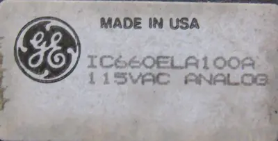 USED GE FANUC IC660ELA100A GENIUS ANALOG MODULE