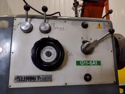 32" X 168" SUMMIT GAP BED ENGINE LATHE. STOCK # 0661425