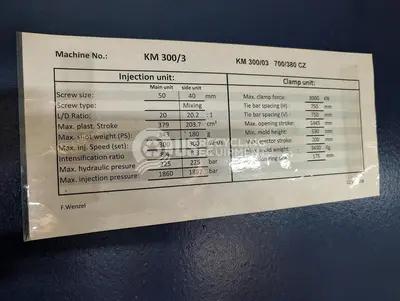 Used 2005 KRAUSS MAFFEI KM 300-700-390 CZ MULTINJECT 2-COMPONENT INJECTION MOLDER Injection Molding Machines Indiana US | US Recycling Equipment #1276795