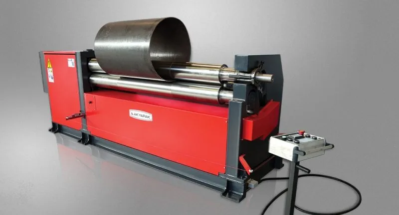 USED AKYAPAK 3 ROLL INITIAL PINCH PLATE BENDING ROLLS