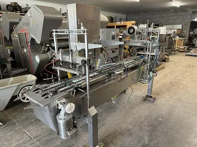 USED CONTROL GMC CUP, TUB AND TRAY FILLING AND LIDDING LINE FDS1500