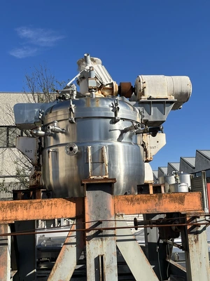 1,000L S/S JKTD  Hemis  Pressindustria Scrape Surface Anchor Reactor