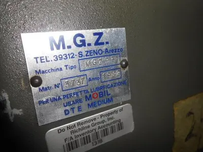 0211-100 MGZ Single Curb Chain Making Machine Model MGZ 93