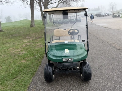 (1) 2017 E-Z-Go golf cart with a Kawasaki gas engine, model 625111G01, does not include Club canopy,...
