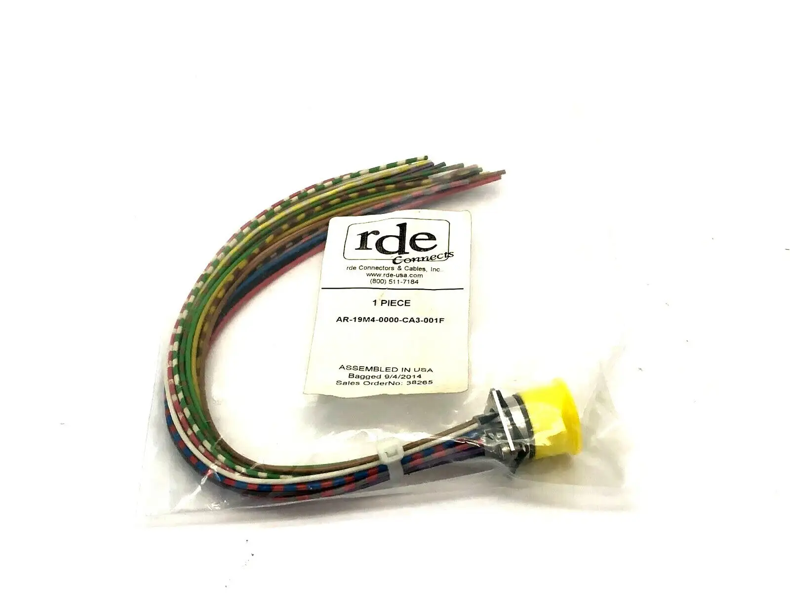 NEW RDE CONNECTS FLANGE CONNECTOR FRONT MOUNT CABLE ASSEMBLY