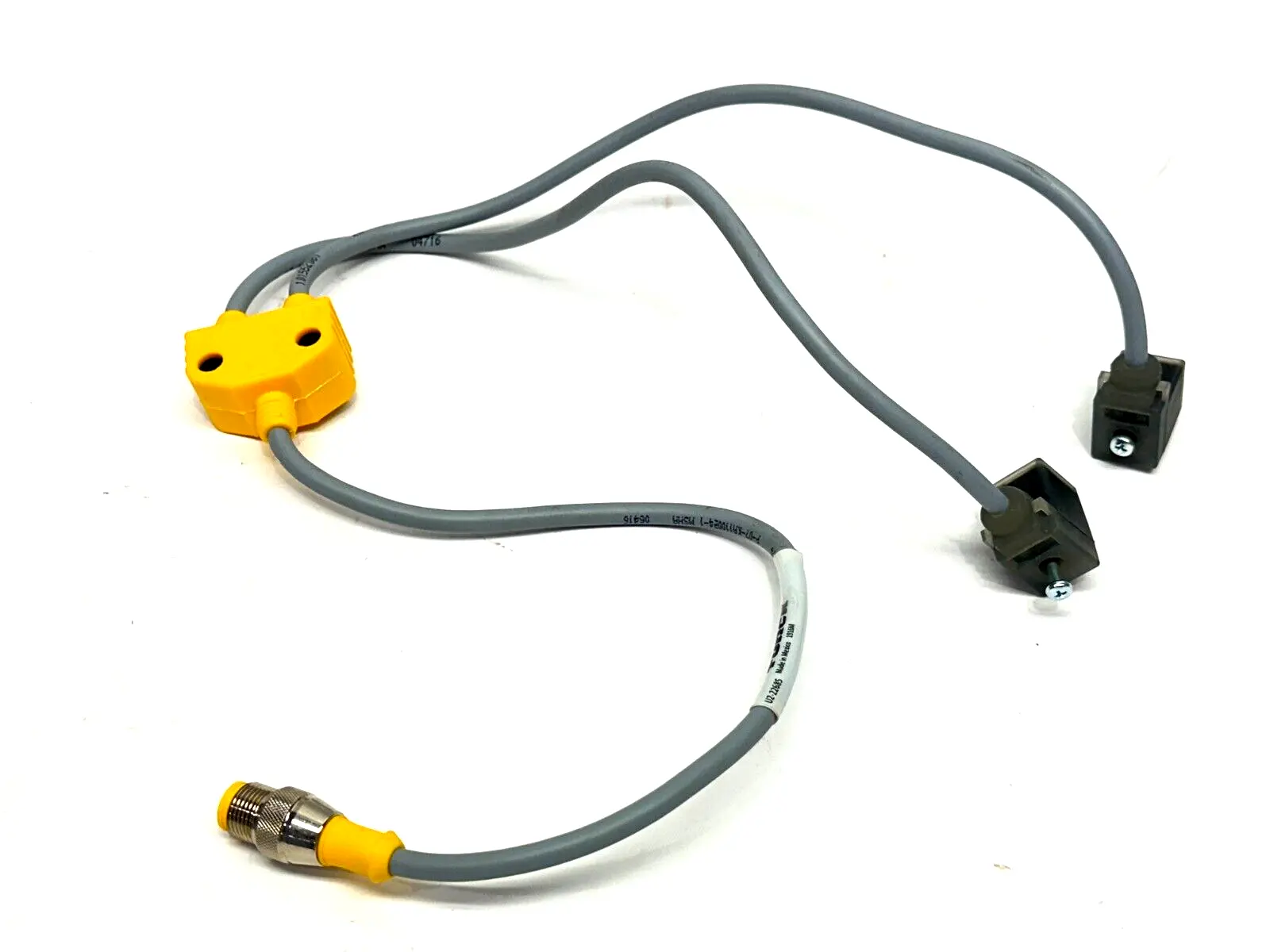 VB2-RS 4.5T-0.3/2TC9S 2-A2081-0.3/0.3/S810, U2-22685 | Turck VB2-RS 4.5T-0.3/2TC9S 2-A2081-0.3/0.3/S810 M12 To Valve Cordset U2-22685 - New Other